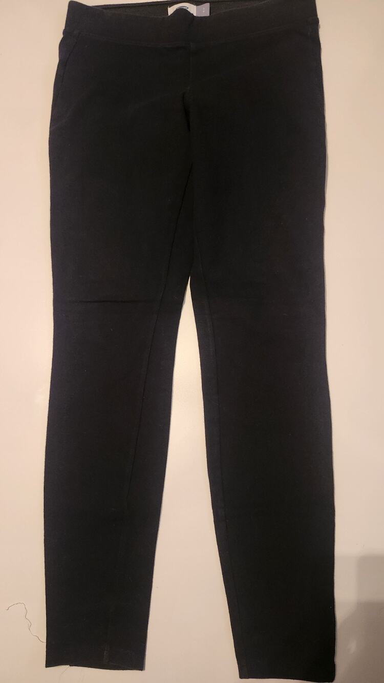 Old Navy Leggings Womens Small Black High Rise Ankle Stretch Knit Pants #470
